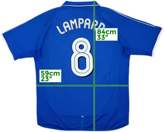 2001-03 Chelsea Home Shirt Lampard #8 - 8/10 - (XL)