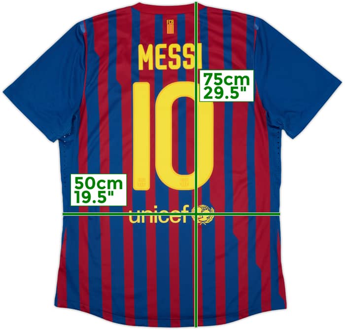 2011-12 Barcelona Camiseta de local Messi #10 - 8/10 - (L)