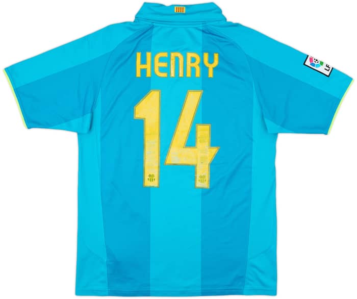 2007-09 Barcelona Away Shirt Henry #14 - 5/10 - (S)
