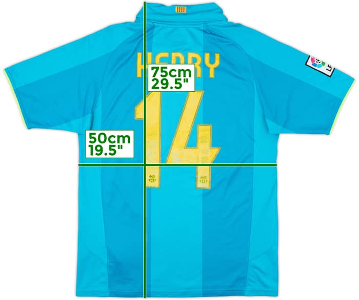 2007-09 Barcelona Away Shirt Henry #14 - 5/10 - (S)