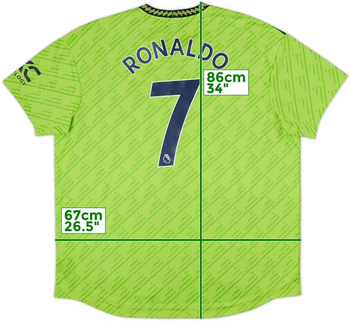 2022-23 Manchester United Authentic Third Shirt Ronaldo #7 - 8/10 - (XXL)
