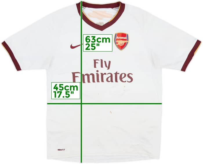2007-08 Arsenal Away Shirt - 4/10 - (L.Boys)