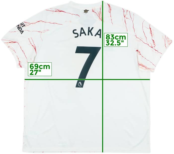 2020-21 Arsenal Away Shirt Saka #7 - 6/10 - (3XL)