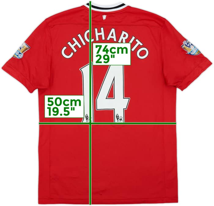 2011-12 Manchester United Home Shirt Chicharito #14 - 5/10 - (M)
