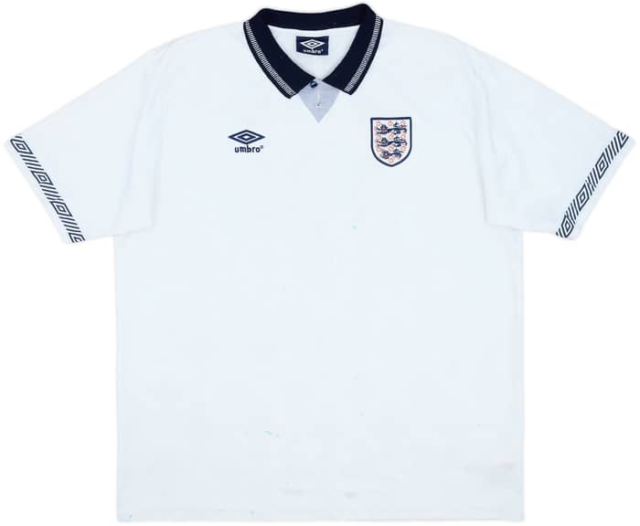 2002 '1990-92' England Reissue Home Shirt #19 - 5/10 - (XXL)
