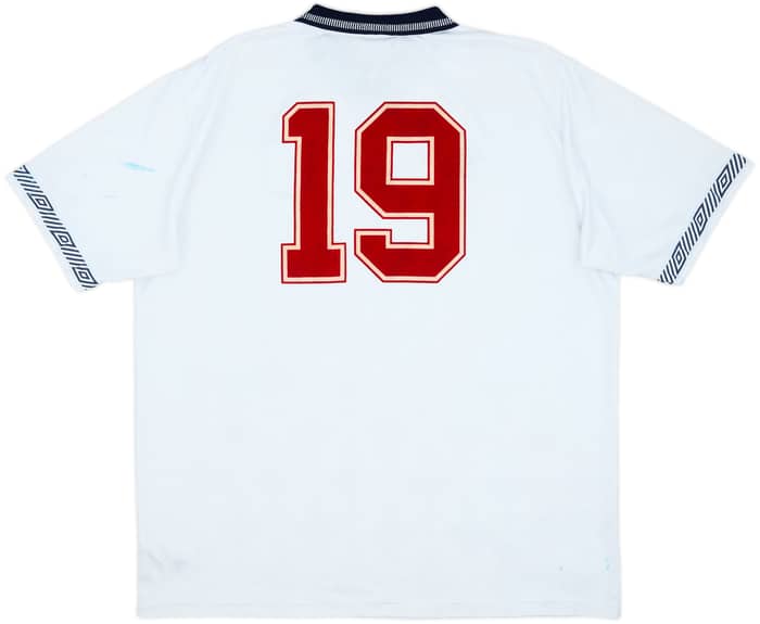 2002 '1990-92' England Reissue Home Shirt #19 - 5/10 - (XXL)