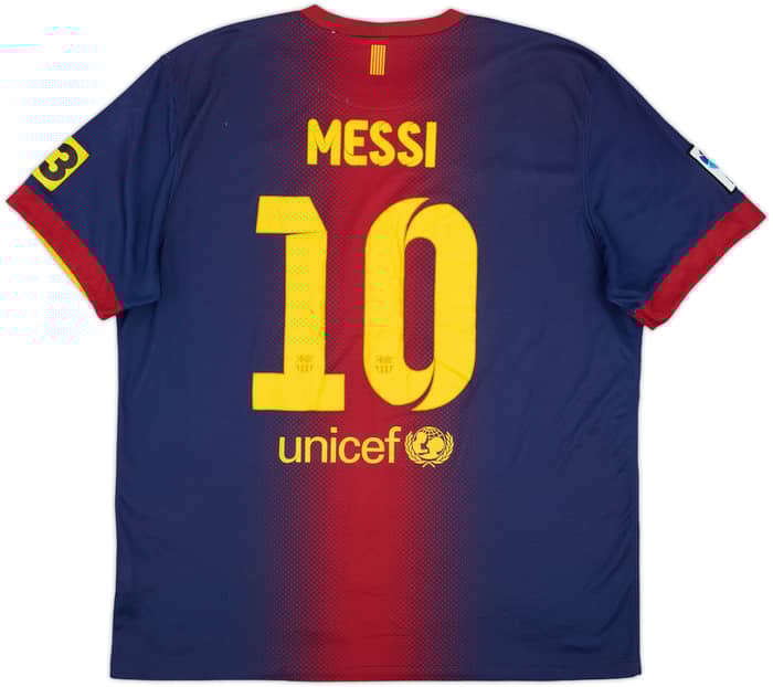2012-13 Barcelona Home Shirt Messi #10 - 5/10 - (XL)