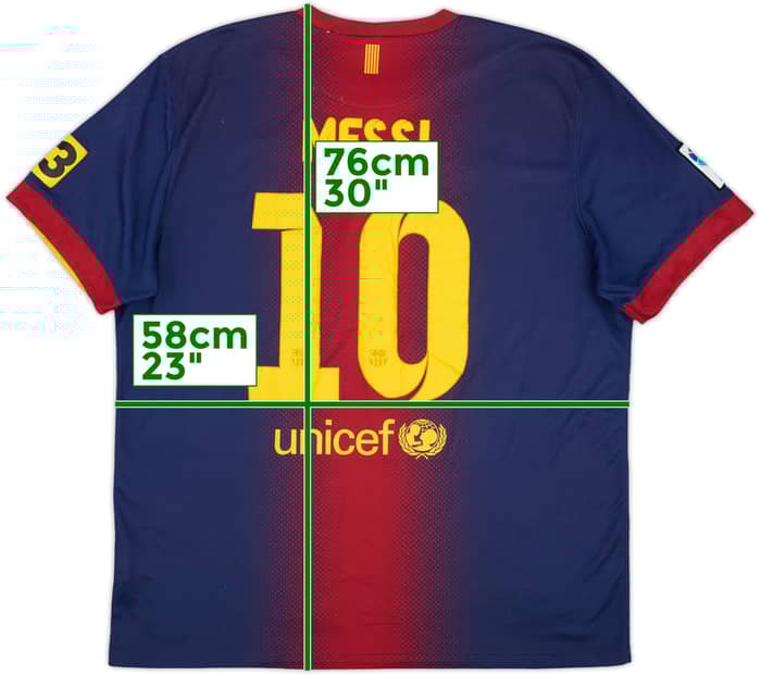 2012-13 Barcelona Home Shirt Messi #10 - 5/10 - (XL)