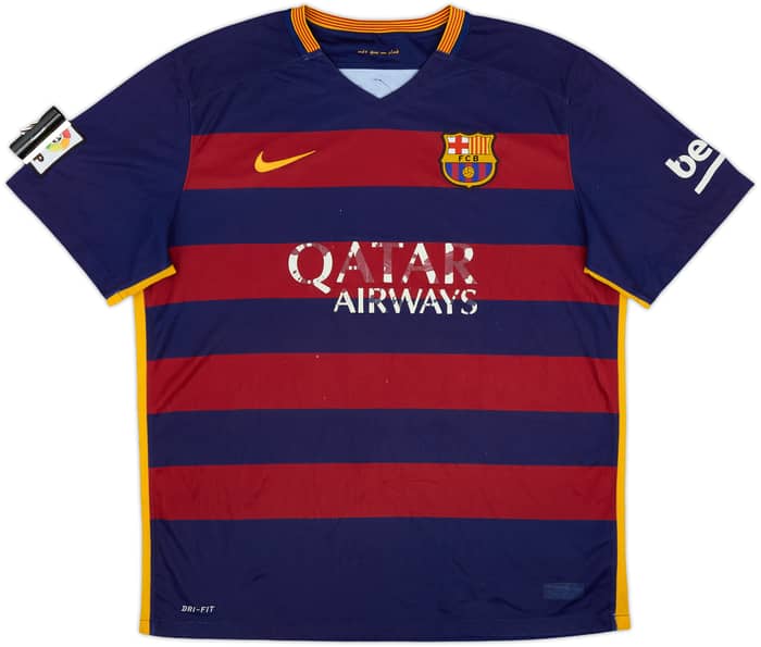 2015-16 Barcelona Home Shirt - 4/10 - (XL)