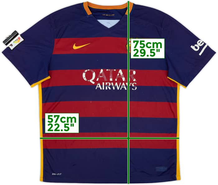 2015-16 Barcelona Home Shirt - 4/10 - (XL)