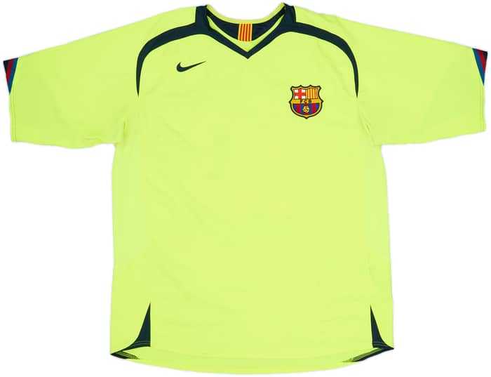 2005-06 Barcelona Away Shirt Ronaldinho #10 - 8/10 - (L)