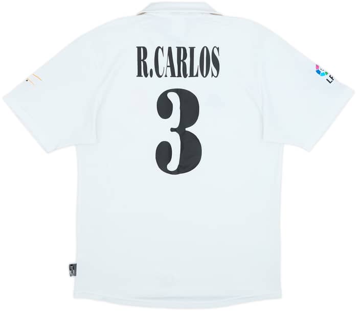 2002-03 Real Madrid Centenary Home Shirt R.Carlos #3 - 4/10 - (M)