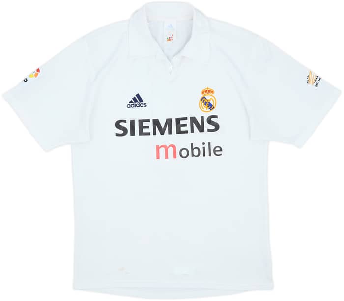 2002-03 Real Madrid Centenary Home Shirt R.Carlos #3 - 4/10 - (M)