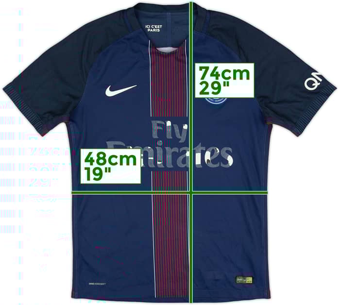 2016-17 Paris Saint-Germain Authentic Home Shirt - 4/10 - (M)