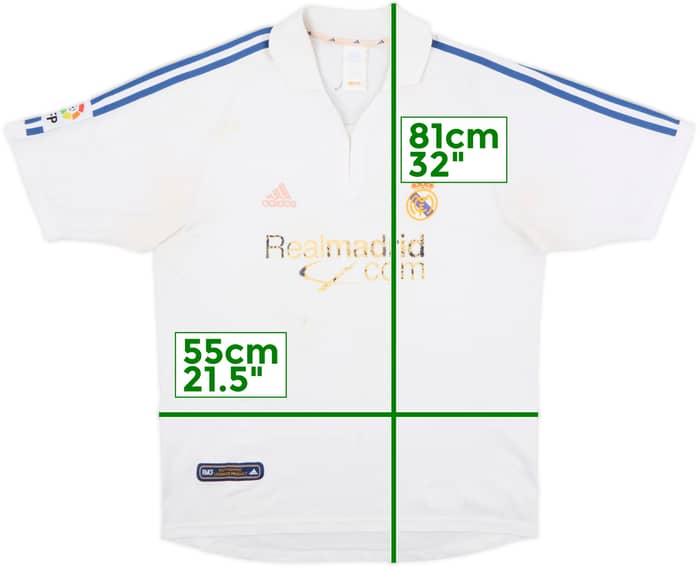 2001 Real Madrid Home Shirt - 4/10 - (M)