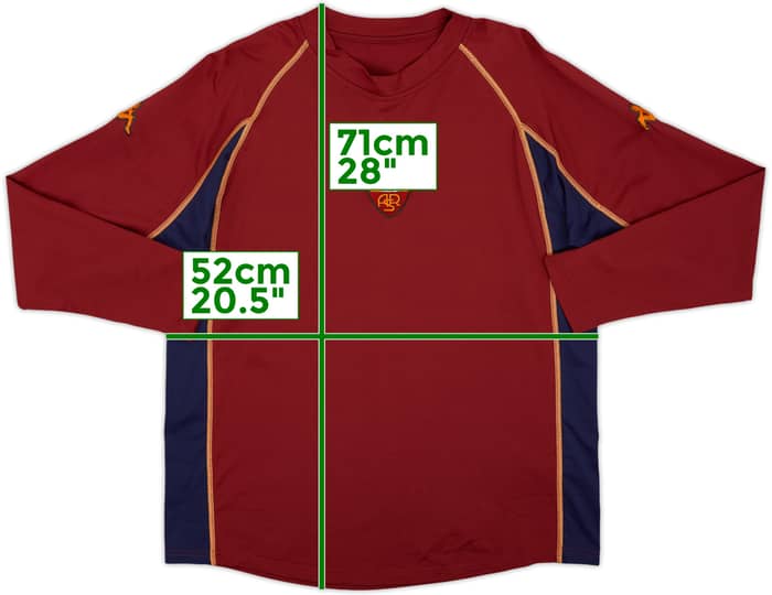2002-03 Roma Kappa Training L/S Shirt - 5/10 - (XL)