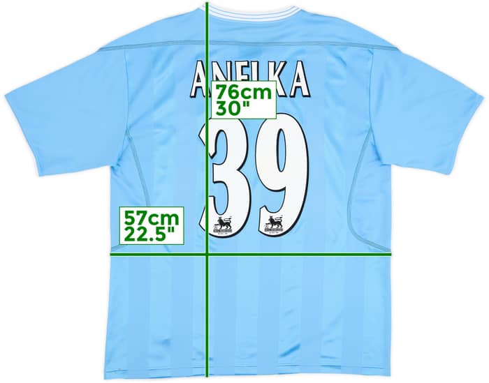 2003-04 Manchester City Home Shirt Anelka #39 - 9/10 - (L)