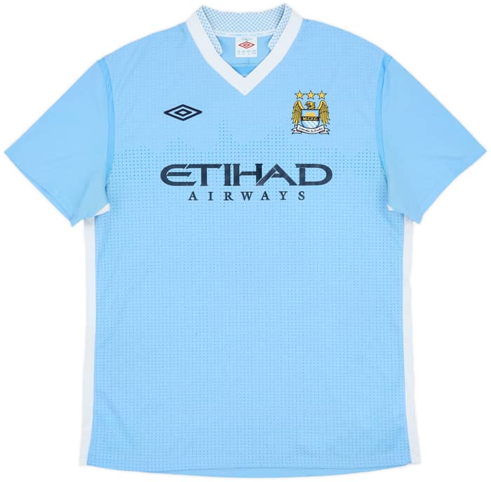 2011-12 Manchester City Home Shirt Silva #21 - 8/10 - (L)