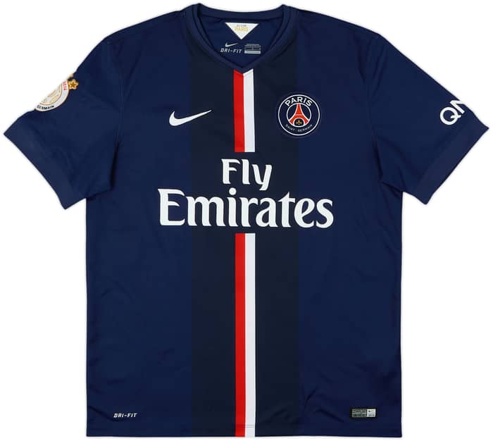 2014-15 Paris Saint-Germain Home Shirt Ibrahimovic #10 - 8/10 - (L)