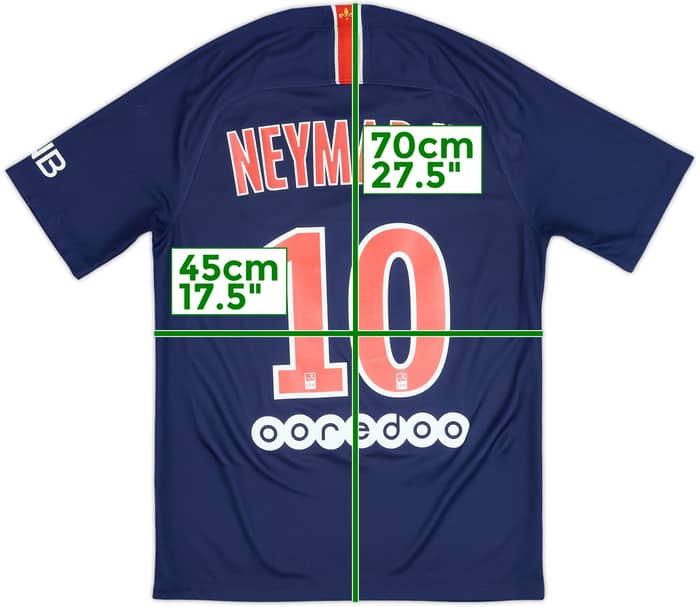 2018-19 Paris Saint-Germain Home Shirt NeymarJr #10 - 8/10 - (S)