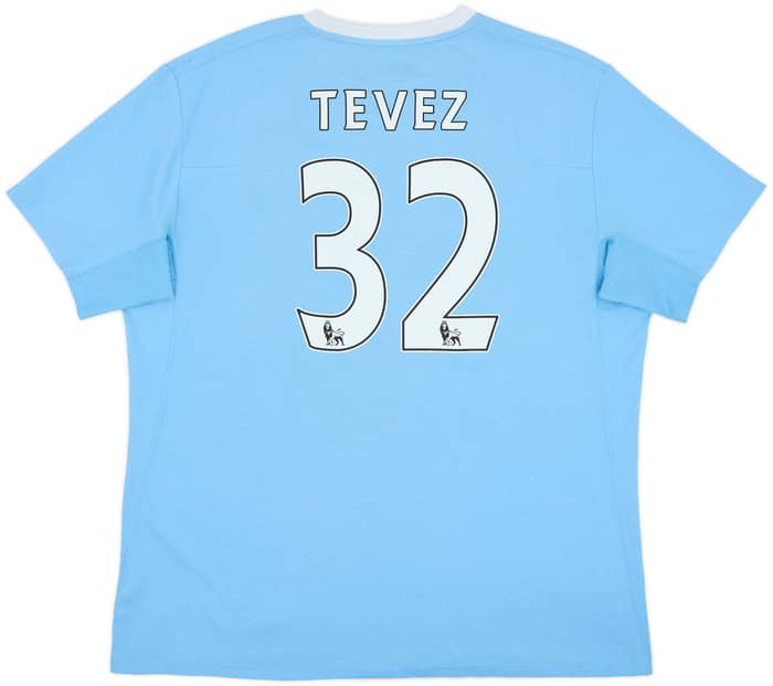 2009-10 Manchester City Home Shirt Tevez #32 - 8/10 - (XL)