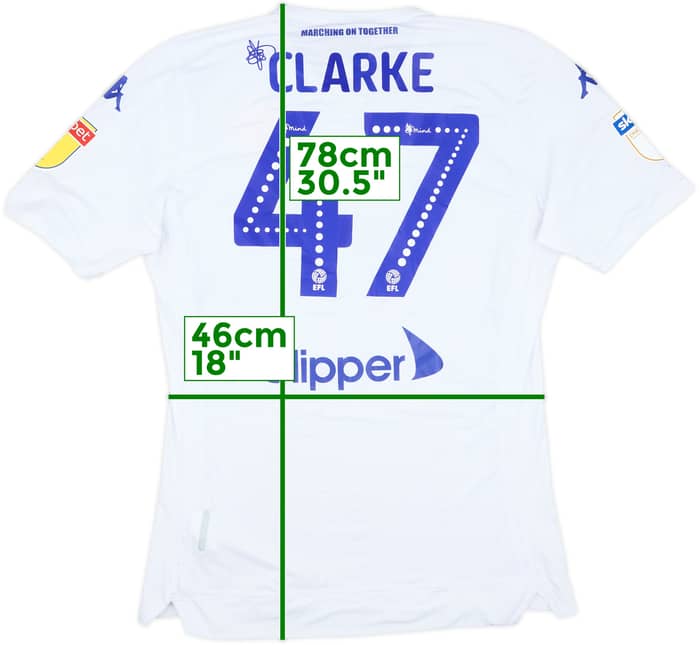 2018-19 Leeds United Home Shirt Clarke #47 - 7/10 - (XXL)