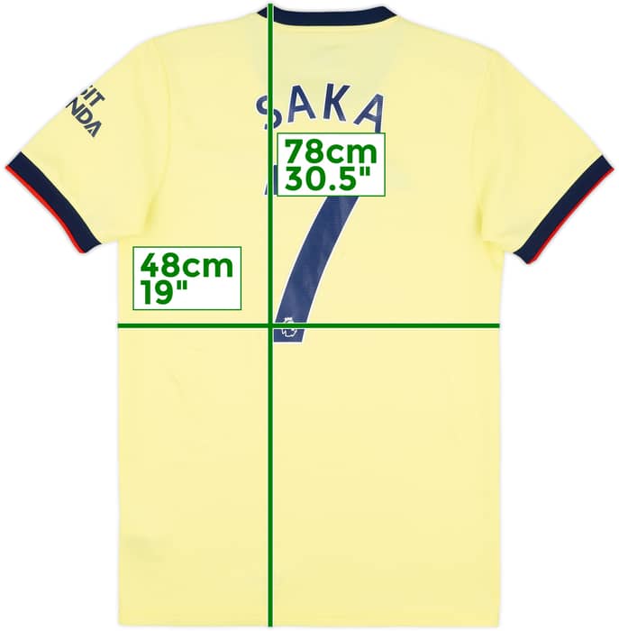 2021-22 Arsenal Away Shirt Saka #7 - 7/10 - (M)