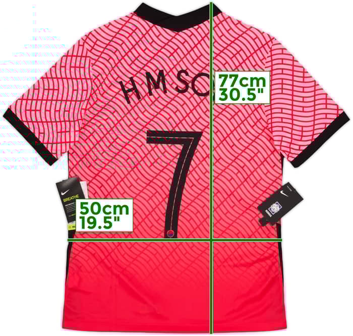 2020-21 South Korea Home Shirt H M Son #7 (M)
