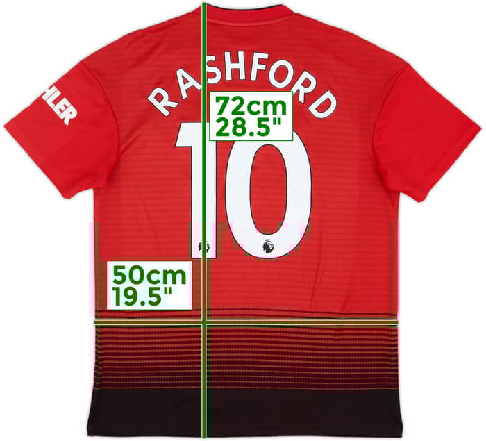 2018-19 Manchester United Home Shirt Rashford #10 (M)