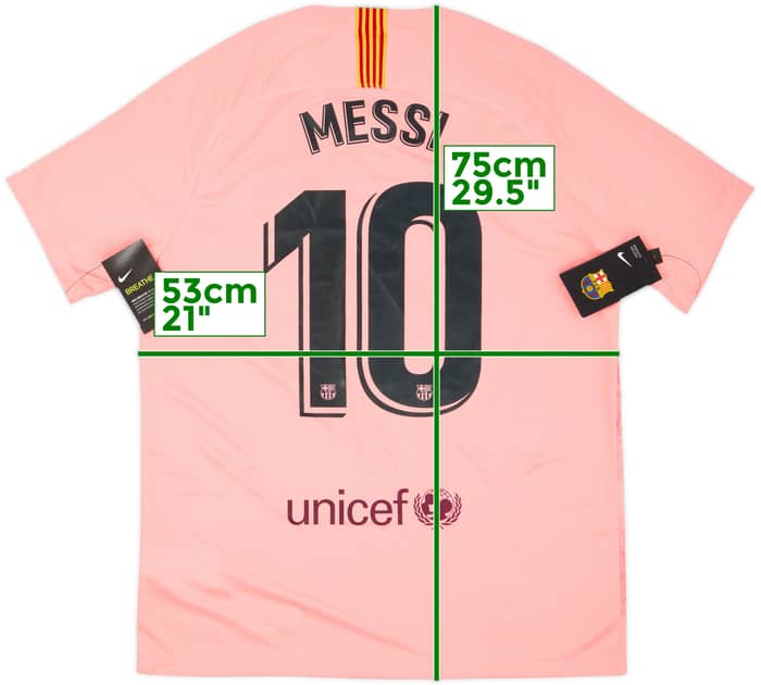 2018-19 Barcelona Third Shirt Messi #10 (L)