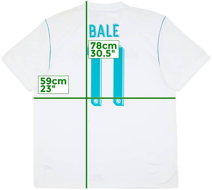 2017-18 Real Madrid Home Shirt Bale #11 (XL)