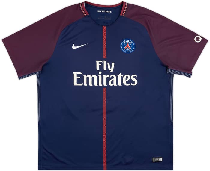 2017-18 Paris Saint-Germain Home Shirt Cavani #9 - 8/10 - (XL)