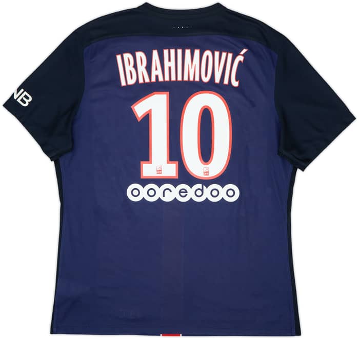 2015-16 Paris Saint-Germain Camiseta Local Auténtica Ibrahimovic #10 - 6/10 - (XL)