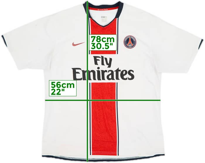 Camiseta de visitante del Paris Saint-Germain 2007-08 - 4/10 - (L)