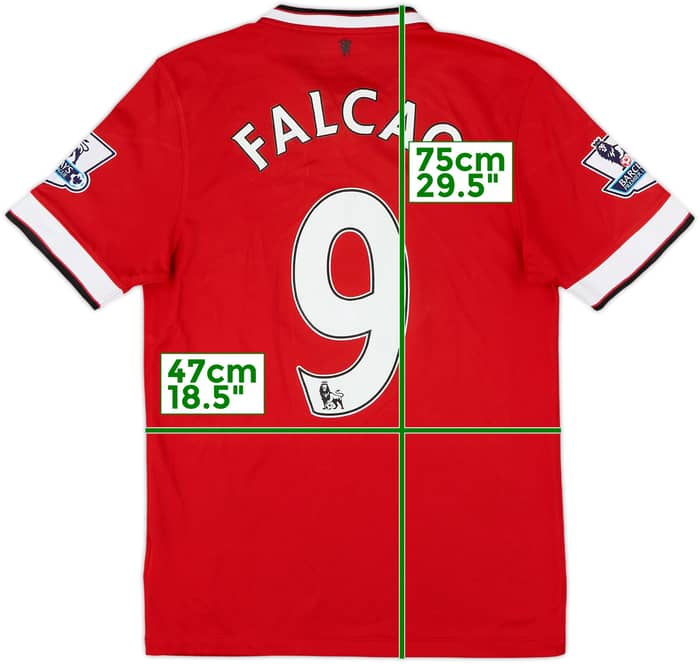 2014-15 Manchester United Home Shirt Falcao #9 - 6/10 - (S)