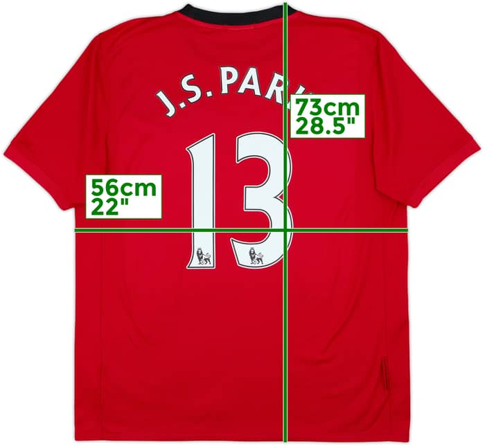 2009-10 Manchester United Home Shirt J.S.Park #13 - 8/10 - (L)