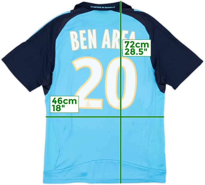 2008-09 Olympique Marseille Away Shirt Ben Arfa #20 - 7/10 - (S)