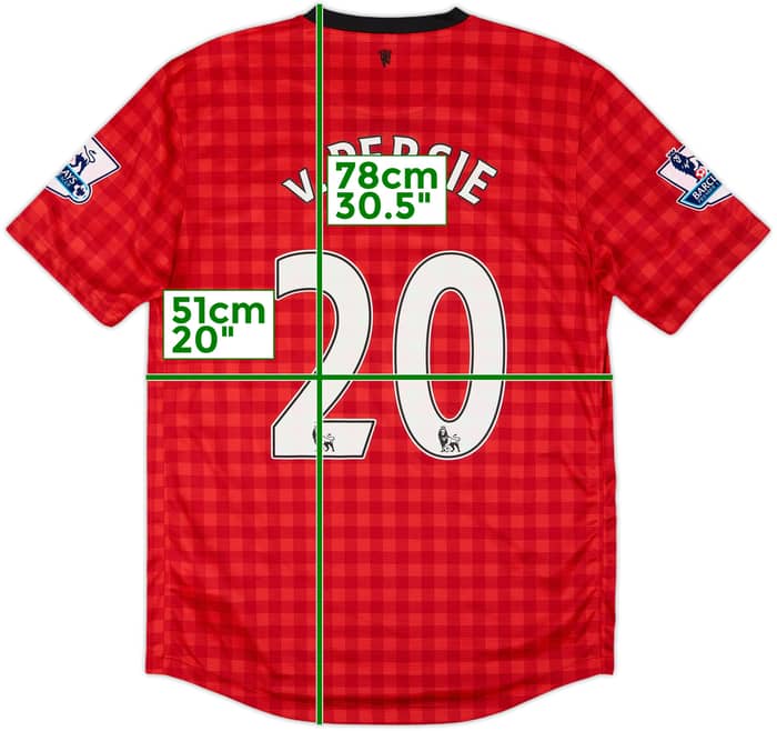 2012-13 Manchester United Home Shirt v.Persie #20 - 6/10 - (M)