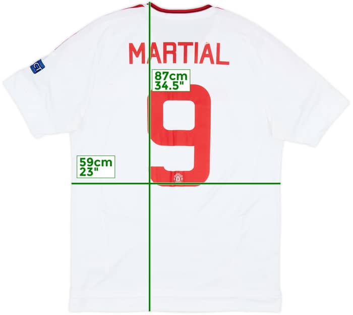 2015-16 Manchester United Away Shirt Martial #9 - 6/10 - (M)