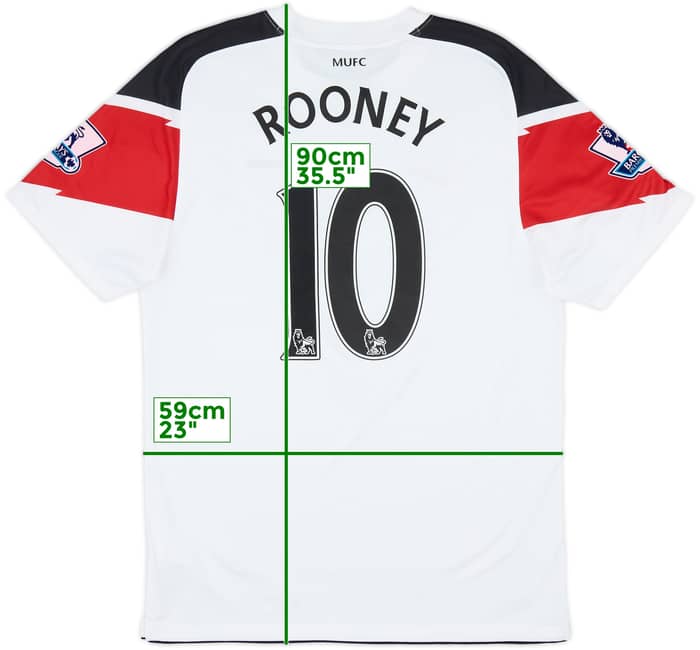 2010-12 Manchester United Away Shirt Rooney #10 - 6/10 - (M)