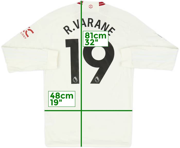2023-24 Manchester United Authentic Third L/S Shirt R.Varane #19 (M)