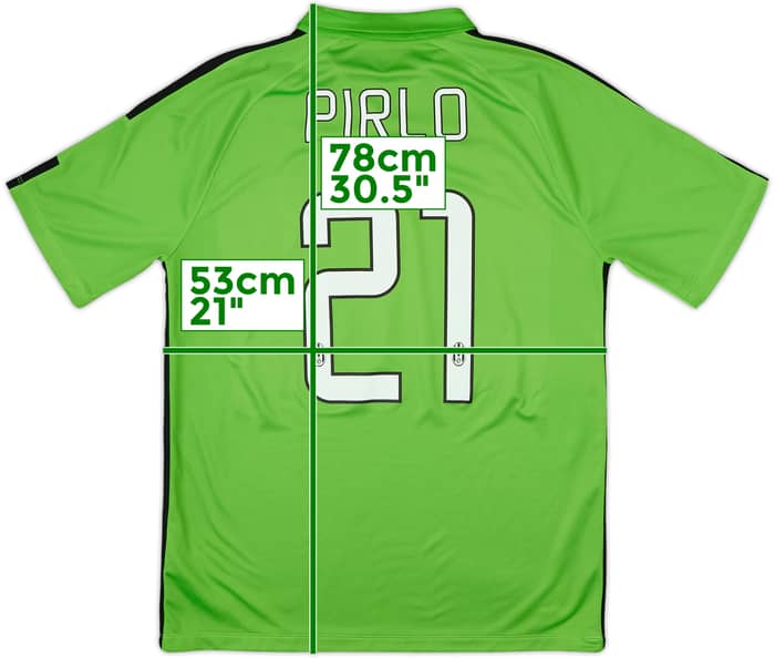 2014-15 Juventus Third Shirt Pirlo #21 - 8/10 - (L)