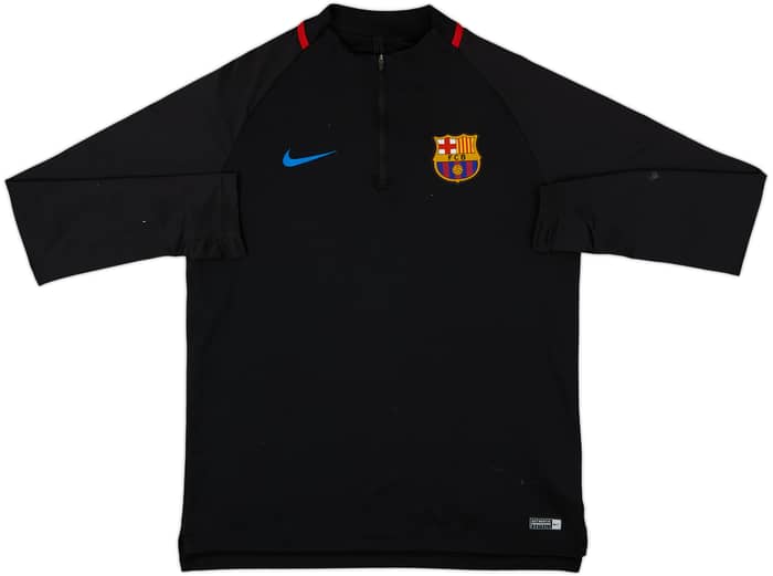 2017-18 Barcelona Nike 1/4 Zip Drill Top - 6/10 - (L)