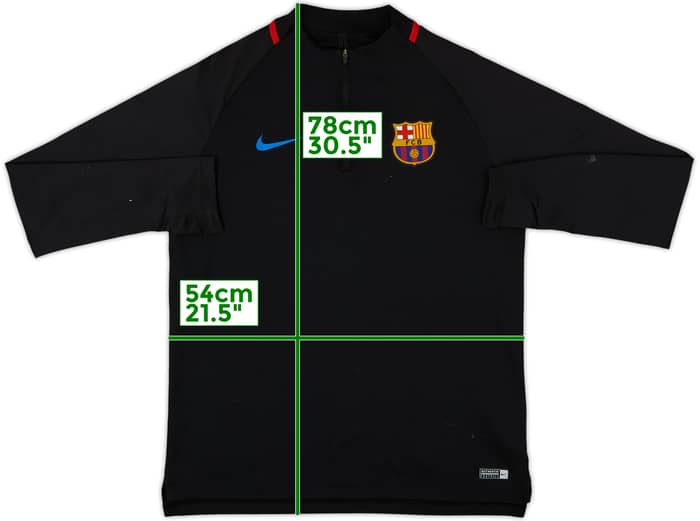 2017-18 Barcelona Nike 1/4 Zip Drill Top - 6/10 - (L)