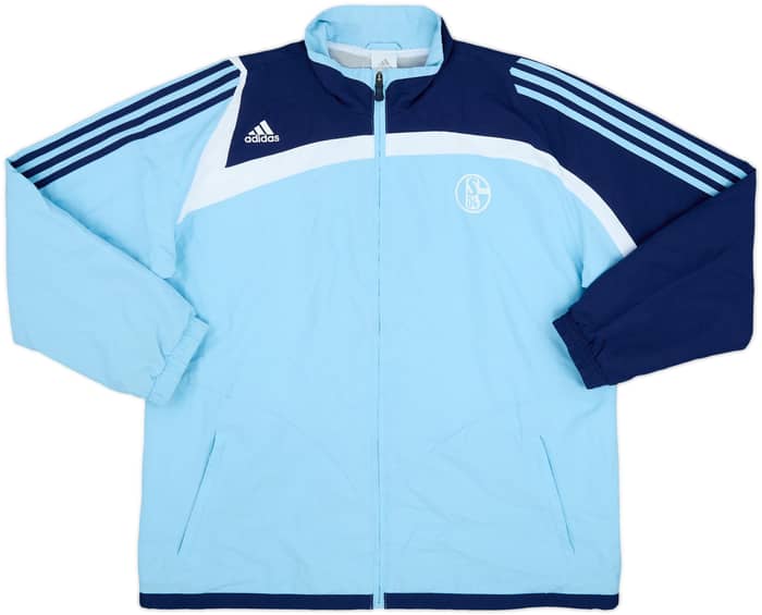 2007-08 Schalke adidas Track Jacket - 9/10 - (XL)