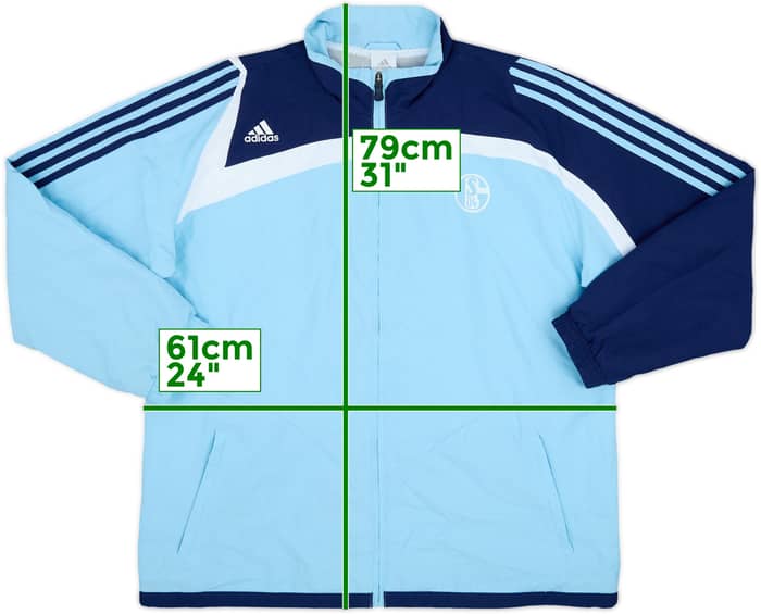 2007-08 Schalke adidas Track Jacket - 9/10 - (XL)