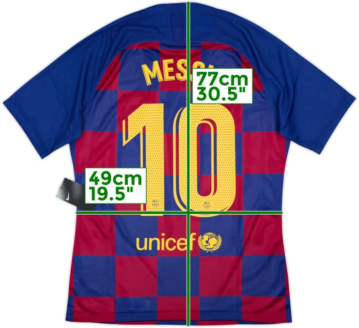 2019-20 Barcelona Authentic Home Shirt Messi #10 (L)