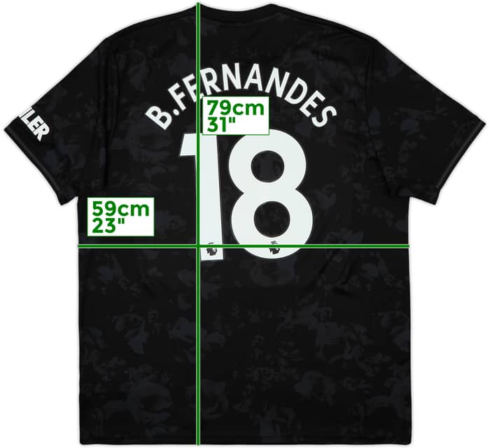 2019-20 Manchester United Third Shirt B.Fernandes #18 - 6/10 - (XL)
