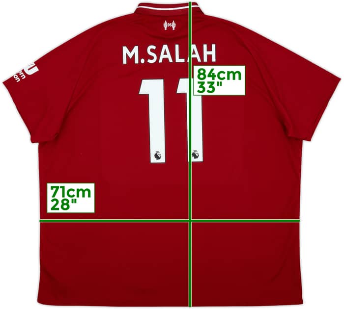 2018-19 Liverpool Camiseta Local M.Salah #11 - 7/10 - (3XL)