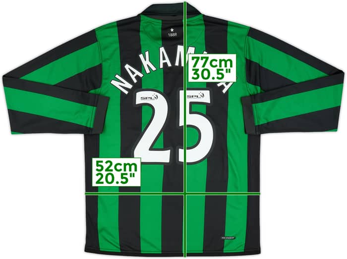 2006-08 Celtic Away L/S Shirt Nakamura #25 - 5/10 - (M)